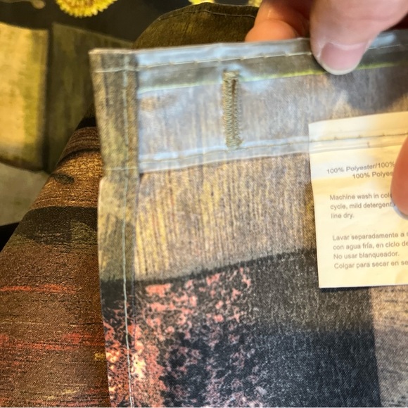 Primitive Rustic Farmhouse Foll Art Tonya Crawford shower curtain 72” - Picture 9 of 9